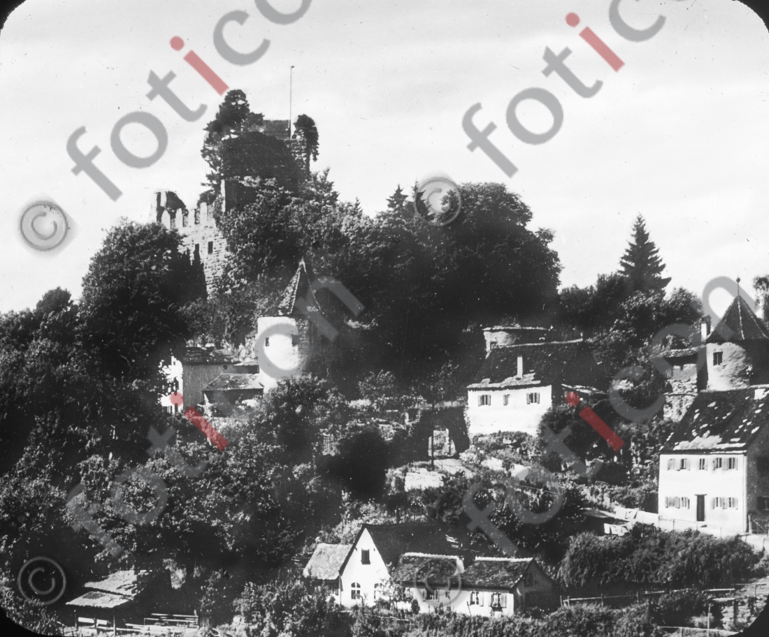 Burg Pappenheim | Pappenheim Castle - Foto foticon-simon-162-027-sw.jpg | foticon.de - Bilddatenbank für Motive aus Geschichte und Kultur